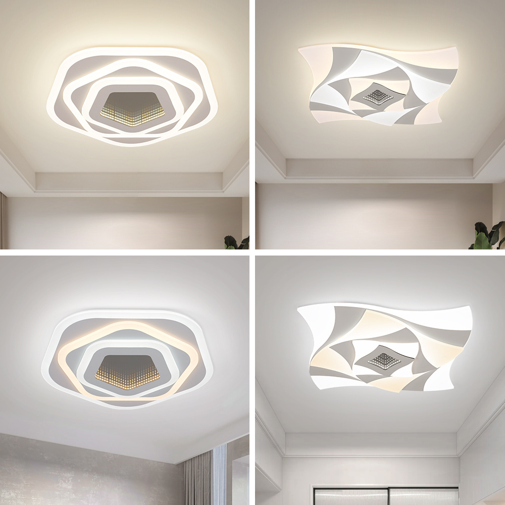 LED Light Ceiling Contemporary Ceiling Lamps for Dining Room Round Surface Mounted Ceiling Light Modern OEM Stainless Steel 3.5