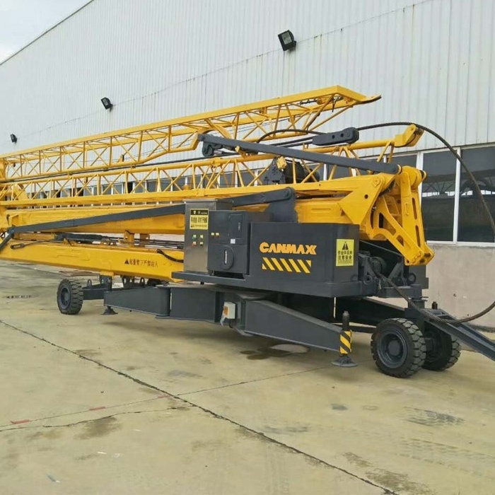 CANMAX mini small 1t 2 ton 3t 4 ton self erecting tower crane cheap price for sale