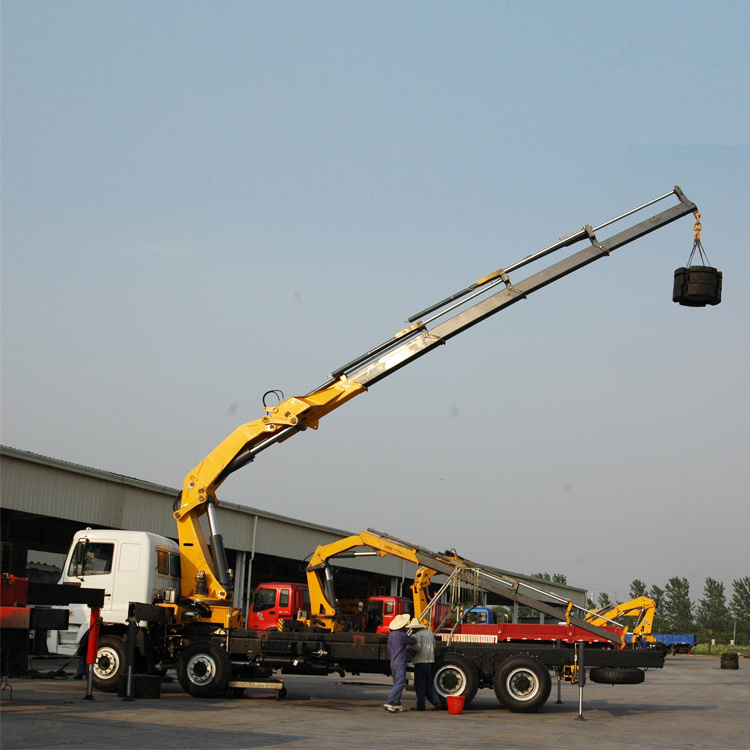 Xuzhou loader crane GSQS175-4 17 ton telescopic towable trailer truck mounted crane for sale