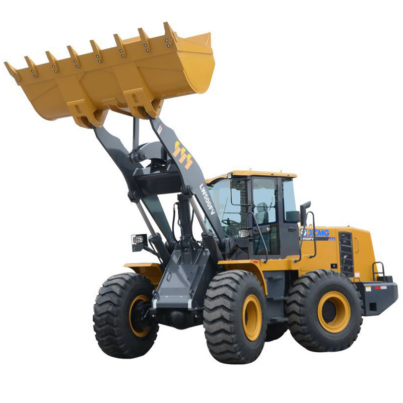 chinese wheel loader LW500FV with grasping grass for sale; mini backhoe loader for sale