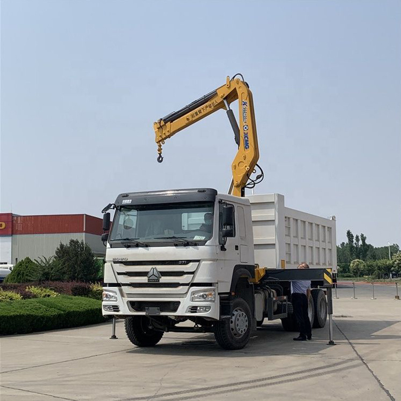 XCM G Manufacturer Brand New 10 Ton Dump Truck Mounted Crane SQZ105-3 with Howo Chassis