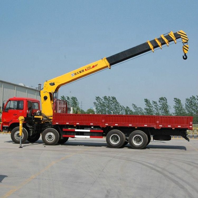 Xuzhou loader crane GSQS175-4 17 ton telescopic towable trailer truck mounted crane for sale