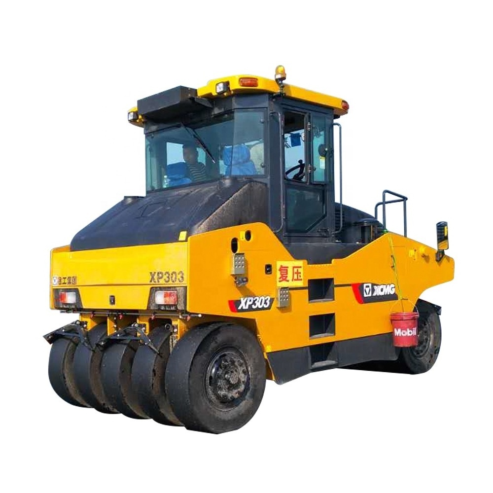 light vibratory static road roller XP303 30t pneumatic rubber tire  compactor price