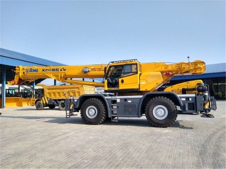 Shanghai XCR55L5 XCR55L5_E 55tons hydraulic rough terrain crane with spare parts price