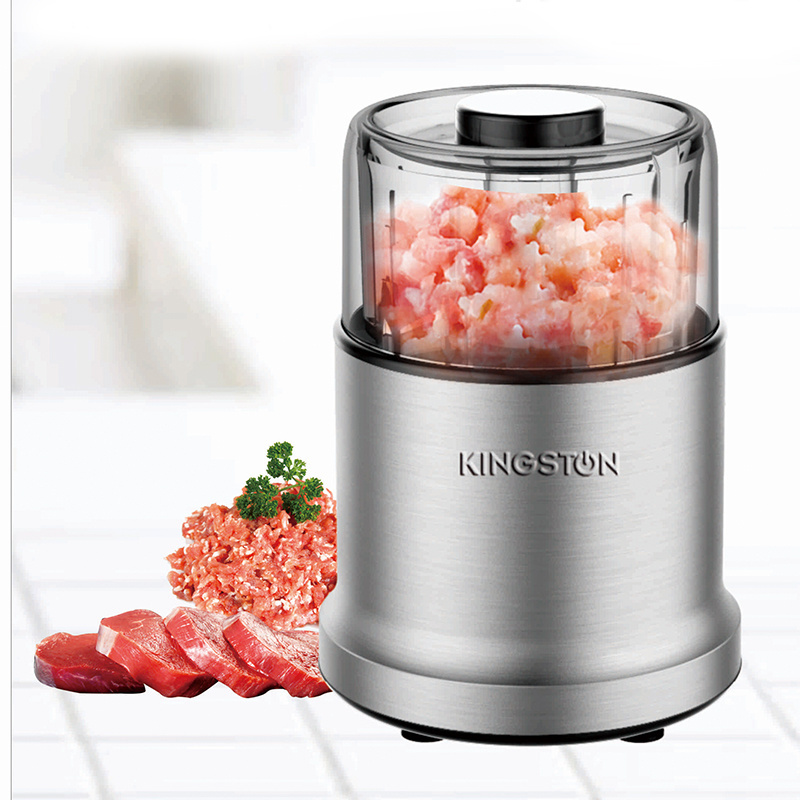 800W Stainless Steel Body Electric Food Processor Chopper with chopper blades