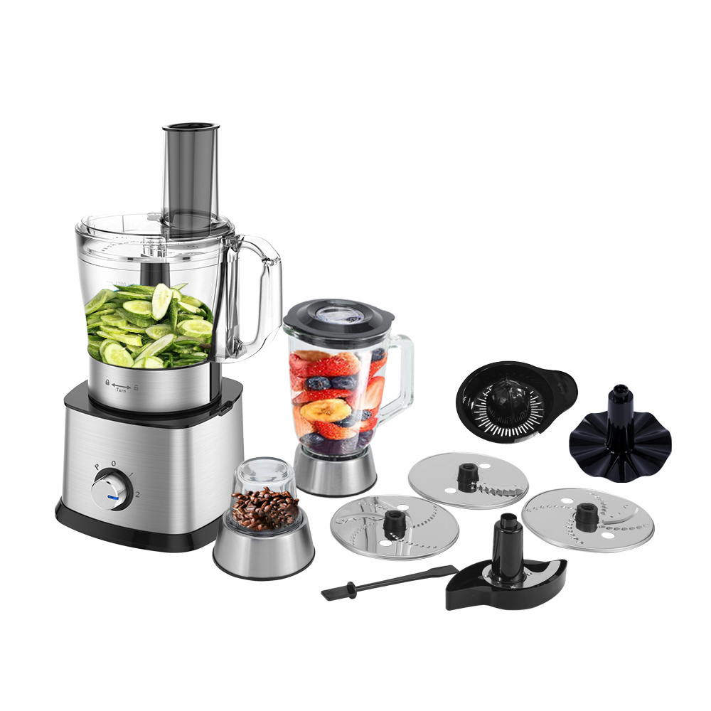 Multifunctional 4 in 1 Blender Food Processor Stainless Steel Household Food Processor With Meat Grinder