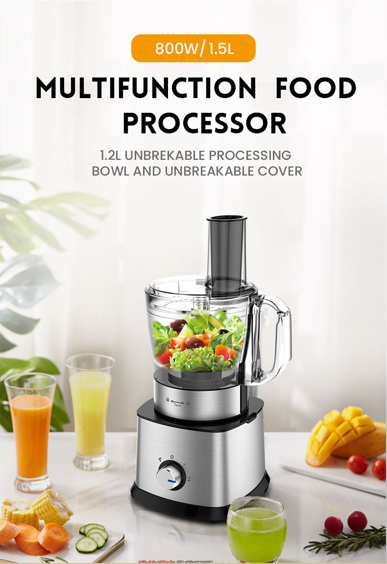 Multifunctional 4 in 1 Blender Food Processor Stainless Steel Household Food Processor With Meat Grinder