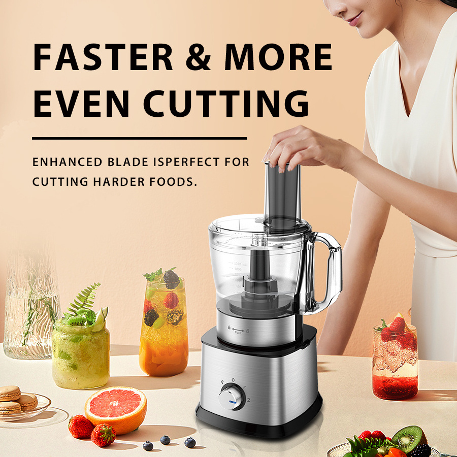 Multifunctional 4 in 1 Blender Food Processor Stainless Steel Household Food Processor With Meat Grinder