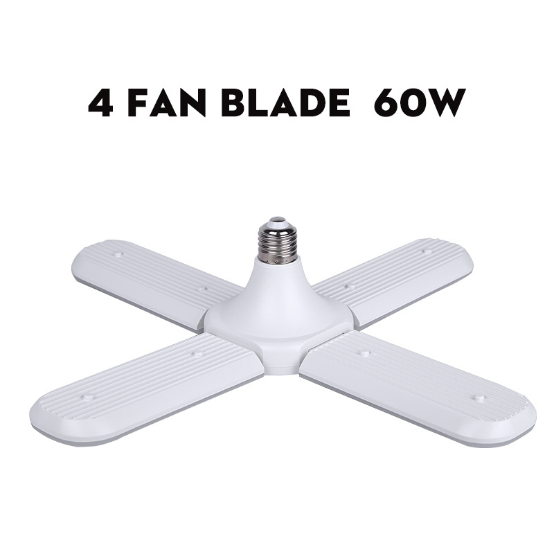 E27 Led Light 30W 40W 45W 60W 220V Ceiling Adjustable Foldable Football Led 3 4 5 Leaf Lamp Ampoule Fan Blade Led Bulb,Led Light