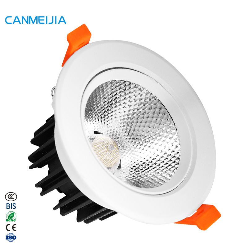 5W 10W 15W Ceiling Frameless Black Commercial Decorative embedded Housing Spot Light Recessed Hotel Led Cob Downlight/Down Light