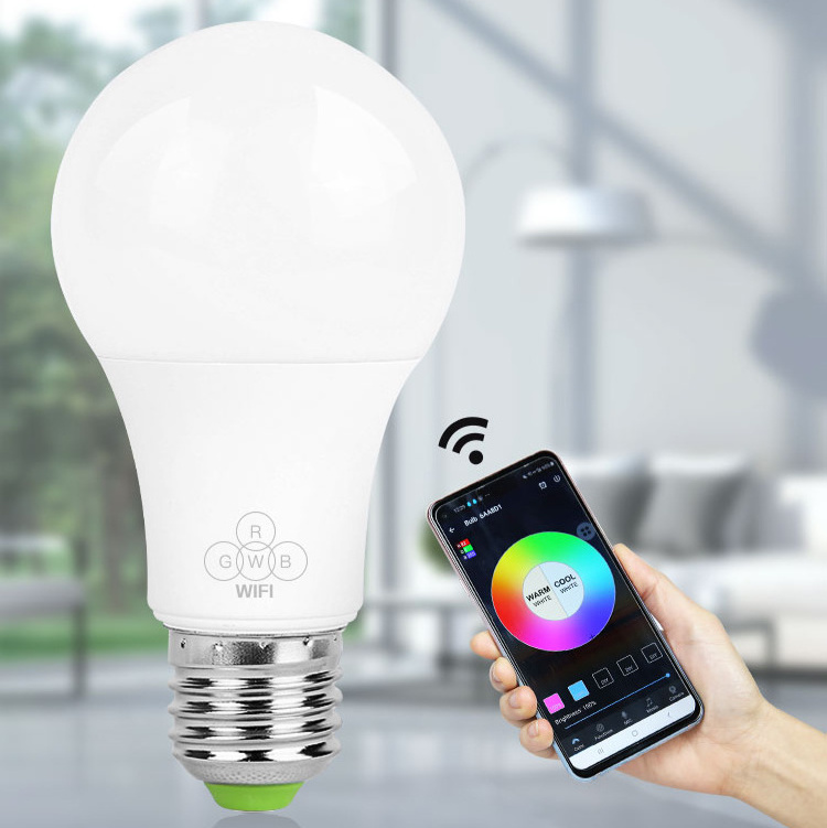 9W E27 E26 7W Lamp Remote Colourful RGB Light Dimmable Alexa Bombilla Foco Inteligente Wifi Led Smart Bulb,Smart Light,Smart Led