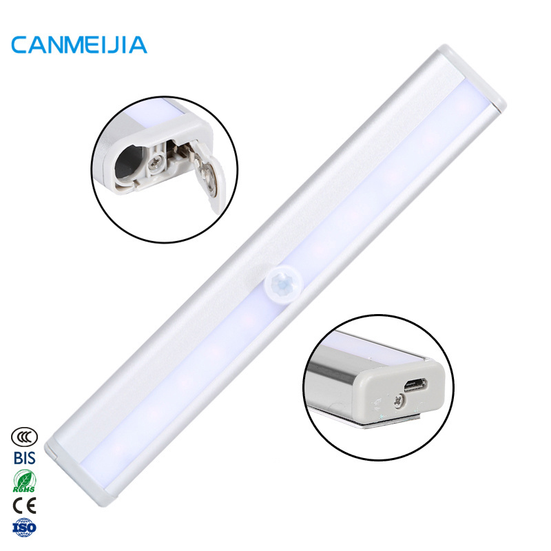 4*AAA Battery Operated Radar Sensor Magnetic Led Light Motion Bar Pir Hallway Bedroom Kitchen Sensor Light,Sensor Light Motion