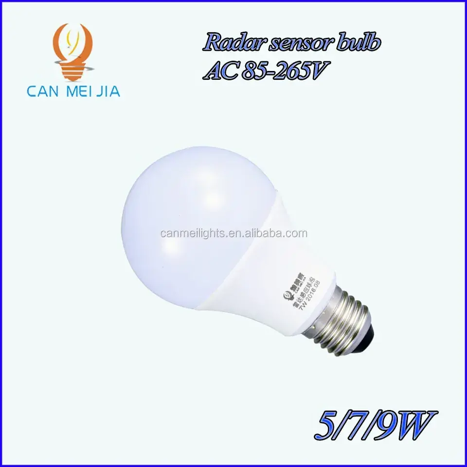 Hot Sale 5W 7W 9W E27 B22 SKD Induction Sensor Smart Microwave Motion Sensor LED Bulb /Light Bulbs/Led light Bulb,Led Bulb Light