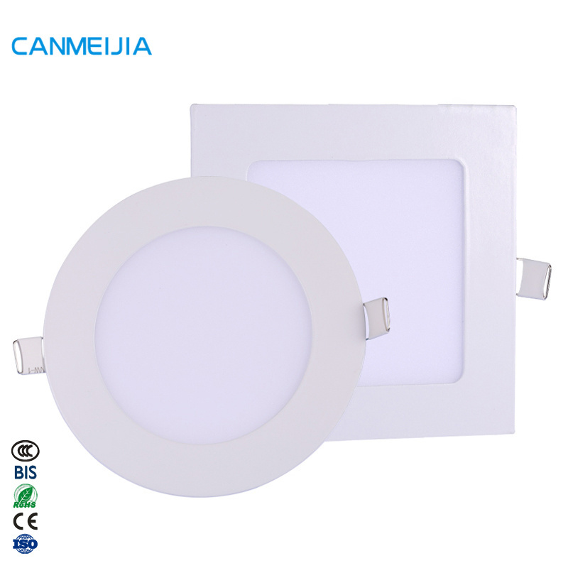 6W 9W 12W 18W 24W AC85-265V Two Colors Indoor Home Lighting Square Recessed Downlight Pot Lights Led Panel Light