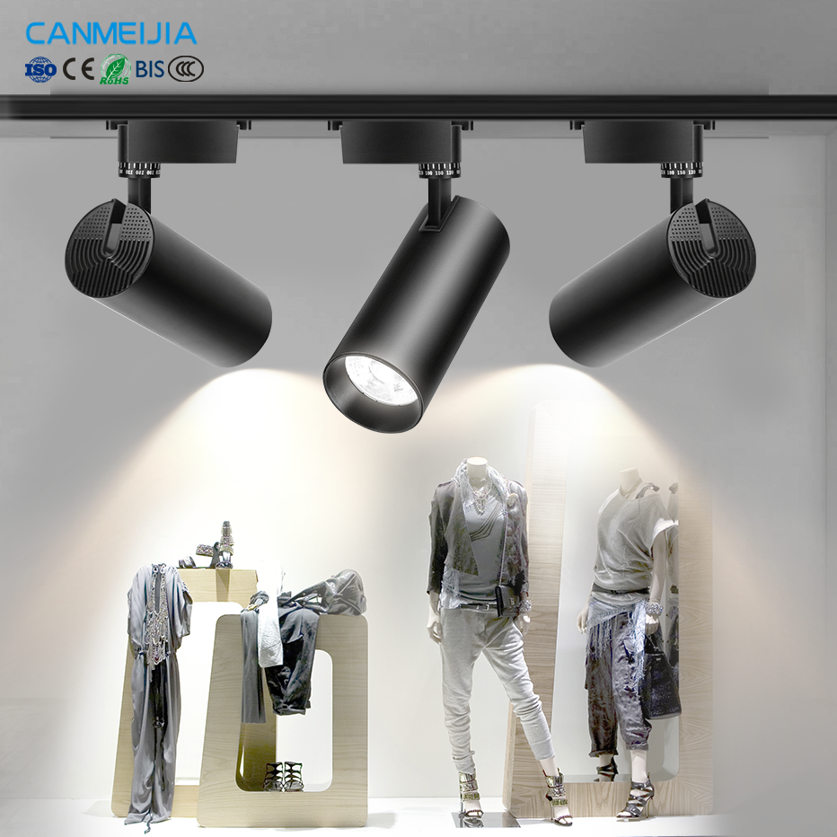 For Clothing Store Adjustable Commercial Track Lighting Color Spotlights Focus Cob Light Spot Light/Tracklights/Led Track Lights