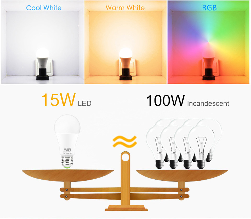 5W 8W 9W 10W E27 App Homekit Energy Saving Home Lamp Bluetooth Remote Control Led Rgb Bulbs/Smart Bulb Wifi/Smart Light Bulb