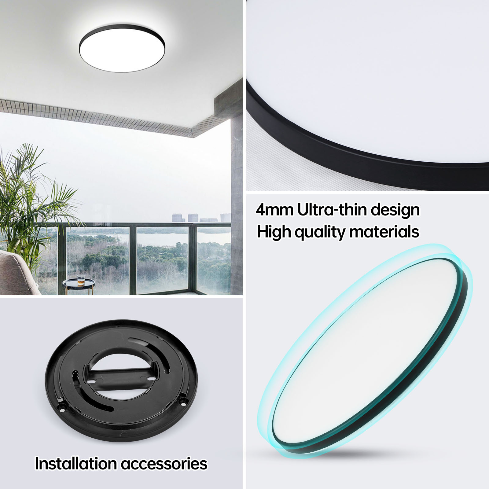 Surface Mounted Round  For Living Room Tri-Proof Lamp Waterproof For Bedroom Led Ceiling Lamps/Led Light/Led Ceiling Light