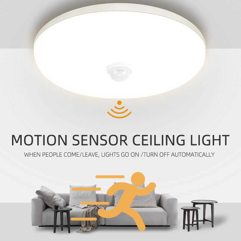 Led Ceiling Lamp PIR Motion Sensor Ceiling Night Light 15W 20W 30W 40W Led Lighting Fixture For Bedroom Lamp,Led Ceiling Light