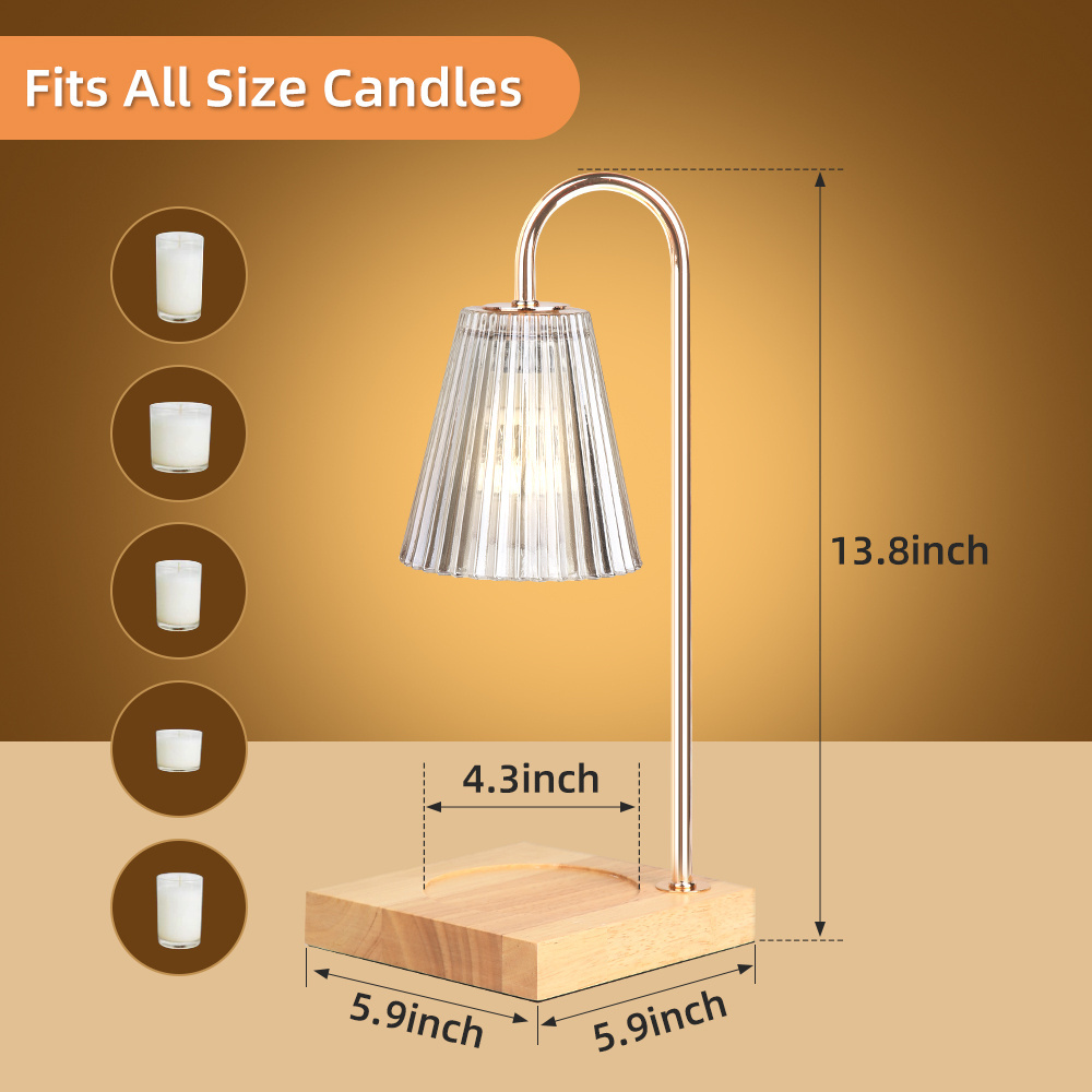 Canmeijia Indoor melt wax adjustable brightness lamp warmer,scented candle warmer lamp with timer/candle warmer lamp/candle lamp