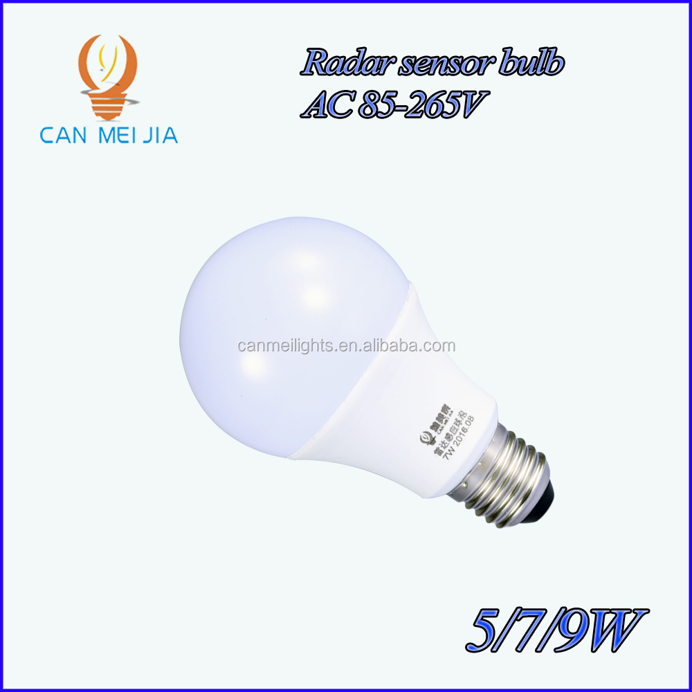 5W 7W 9W E27 B22 SKD Induction Sensor Smart Microwave Motion Sensor LED Bulb,Motion Sensor LED Light Bulb,Motion Sensor LED