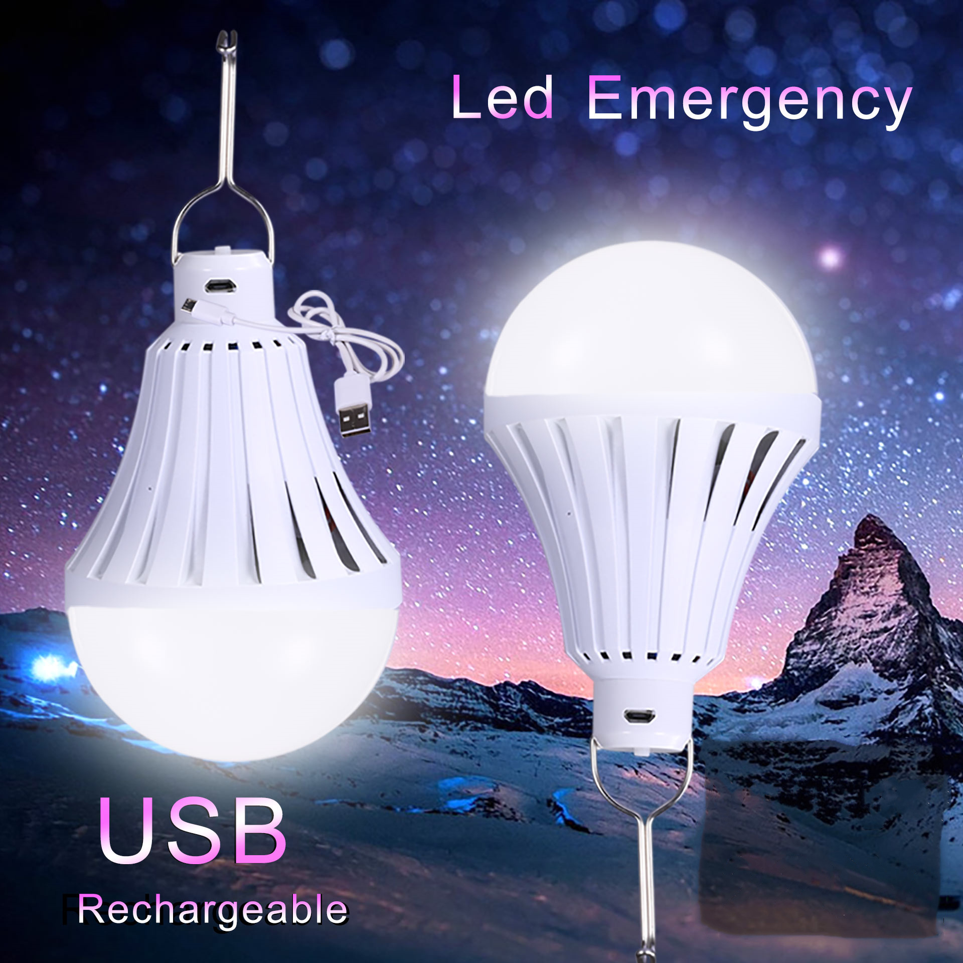 12W 20W China Manufacturers high lumen rechargeable lamps 30W 40W Smart Emergency Rechargeable LED Light Bulb for home