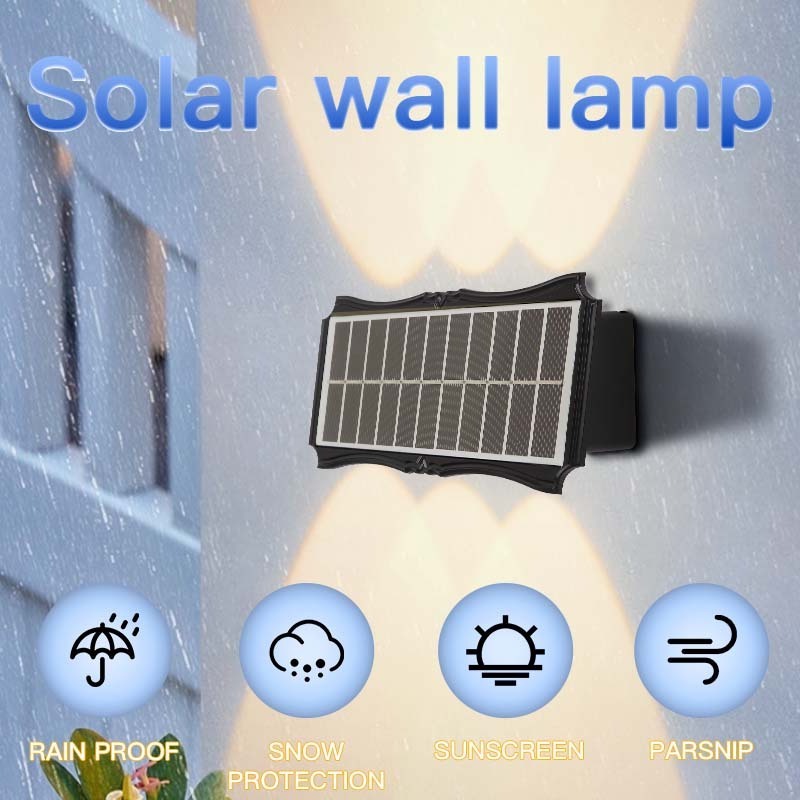 Outdoor Solar Waterproof Garden Wall Light,Corridor Wall Mounted Solar Wall Lamp/Solar Telescope Wall Lights,Solar Wall Light