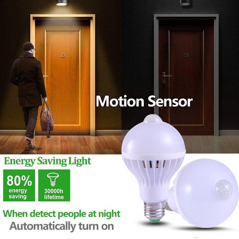 E27 B22 3W 5W 7W 9W Smart Lighting Motion Sensor Smart Bulbs/Pir Motion Sensor Led Bulb,Motion Sensor Led Light Bulb