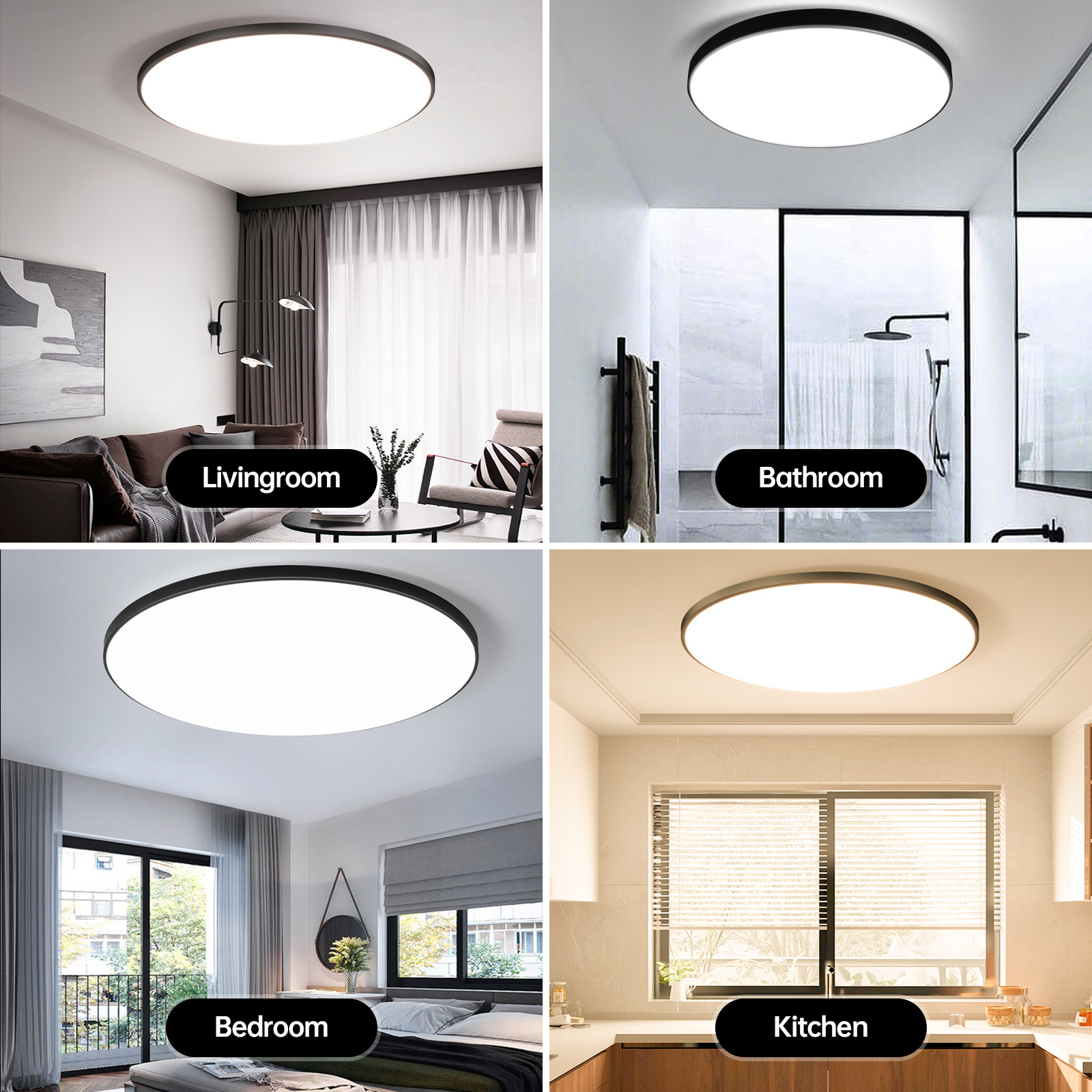 Canmeijia Indoor Living Room Round Led Light Ceiling/Dimmable Remote Ultra Thin Ceiling Lamp,Led Ceiling Light,Ceiling Lights