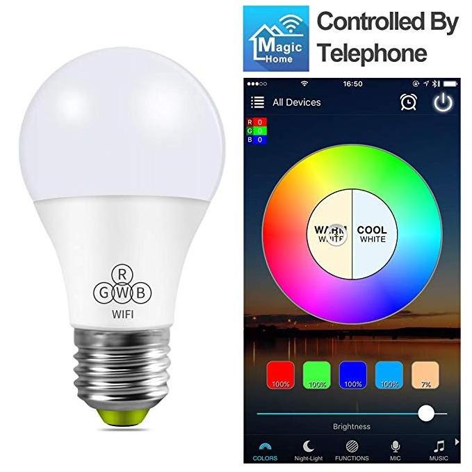 110V 220V Music Remote Colourful Lamp RGB Dimmable Color Changing/smart bulb alexa/Wifi Smart LED Bulb,smart bulb,LED Light Bulb