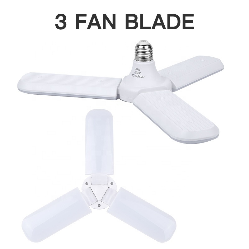 220V deformanle E27 Foldable 360 degree Adjustable  led fan bulb/bombillos ahorradores/bulb light, Fan Blade Led Bulb,Led Light