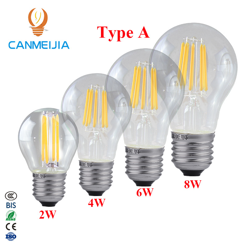 E26 E27 ST64 6W Free Sample Free Shipping Retro Led Dimmable Electric Edison Bulb Chandelier Light Bulb Vintage Filament Bulb