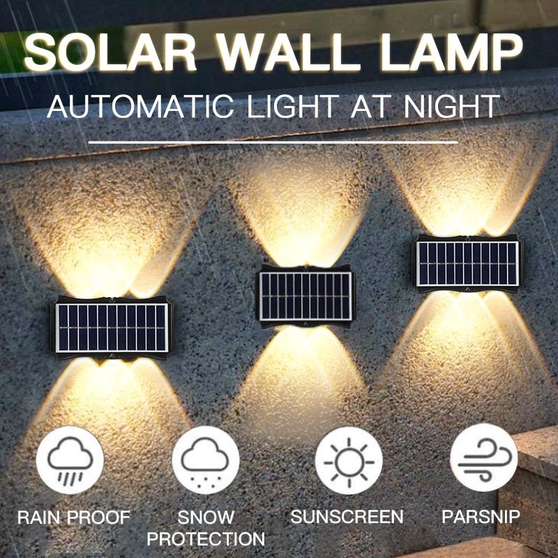 Outdoor Solar Waterproof Garden Wall Light,Corridor Wall Mounted Solar Wall Lamp/Solar Telescope Wall Lights,Solar Wall Light