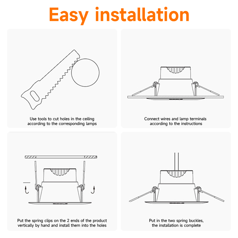 9W 12W 18W Cob Antiglare Led Adjustable Handybrite Spotlight Trimless Commercial Hotel Ultra Slim Led Downlight