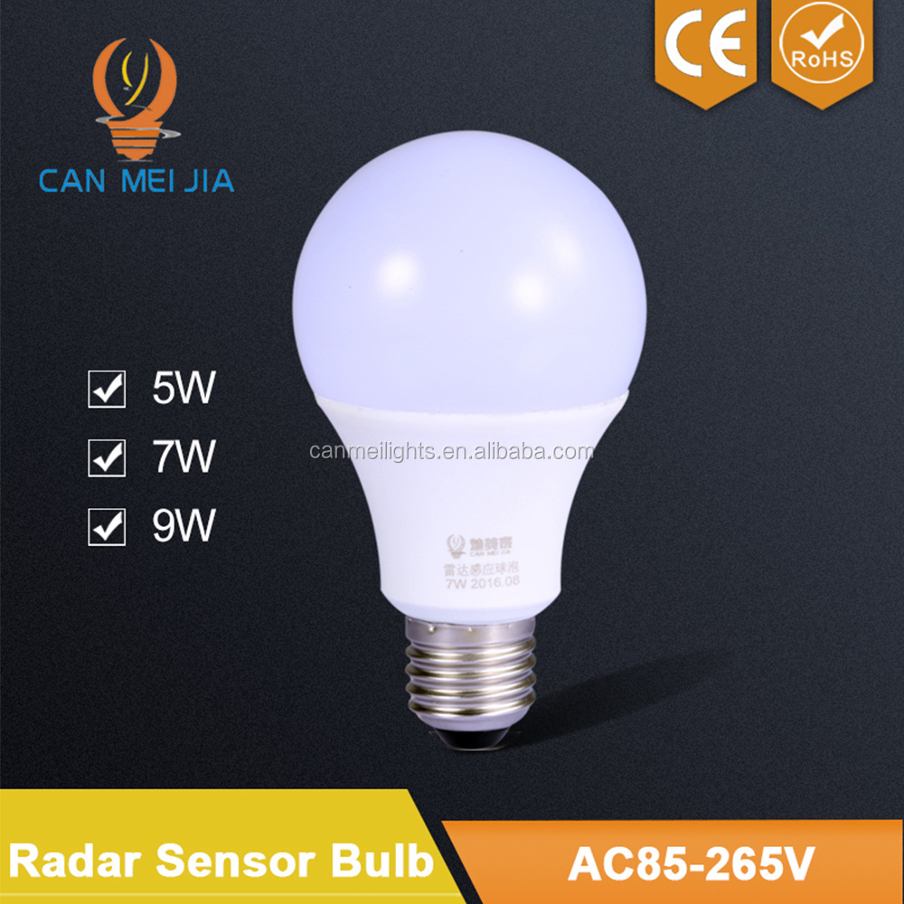 5W 7W 9W E27 B22 SKD Induction Sensor Smart Microwave Motion Sensor LED Bulb,Motion Sensor LED Light Bulb,Motion Sensor LED