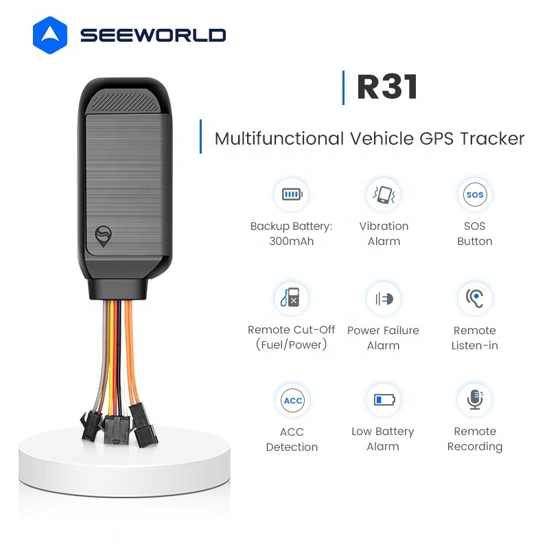 SEEWORLD Google Maps Gps Car Tracking System Tracker With Light Sensor And Sim Card