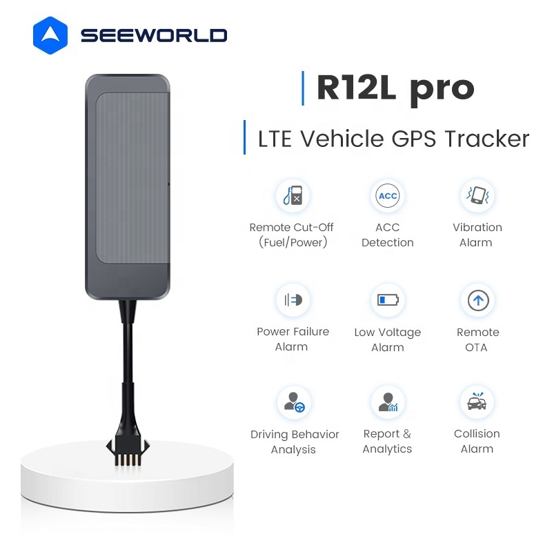 SEEWORLD Original Design 4G Smart Terminal GPS Vehicle Tracker with Engine Cut Off