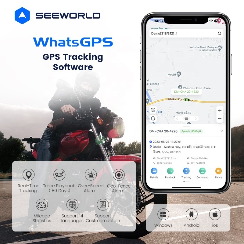 SEEWORLD Original Design 4G Smart Terminal GPS Vehicle Tracker with Engine Cut Off