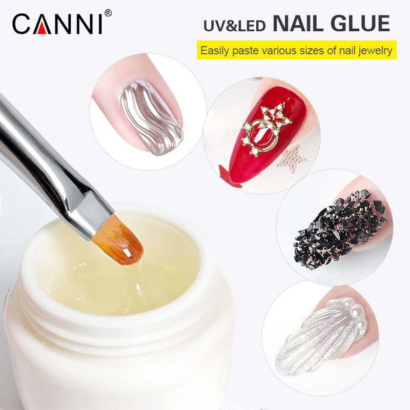 10g CANNI NAIL Art decoration Rhinestones Glue Gel Use for Nail Tips Decoration led uv gel shiny non sticky glue