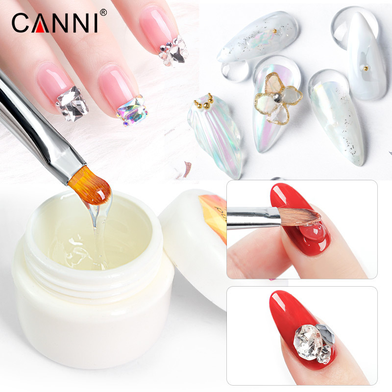 10g CANNI NAIL Art decoration Rhinestones Glue Gel Use for Nail Tips Decoration led uv gel shiny non sticky glue