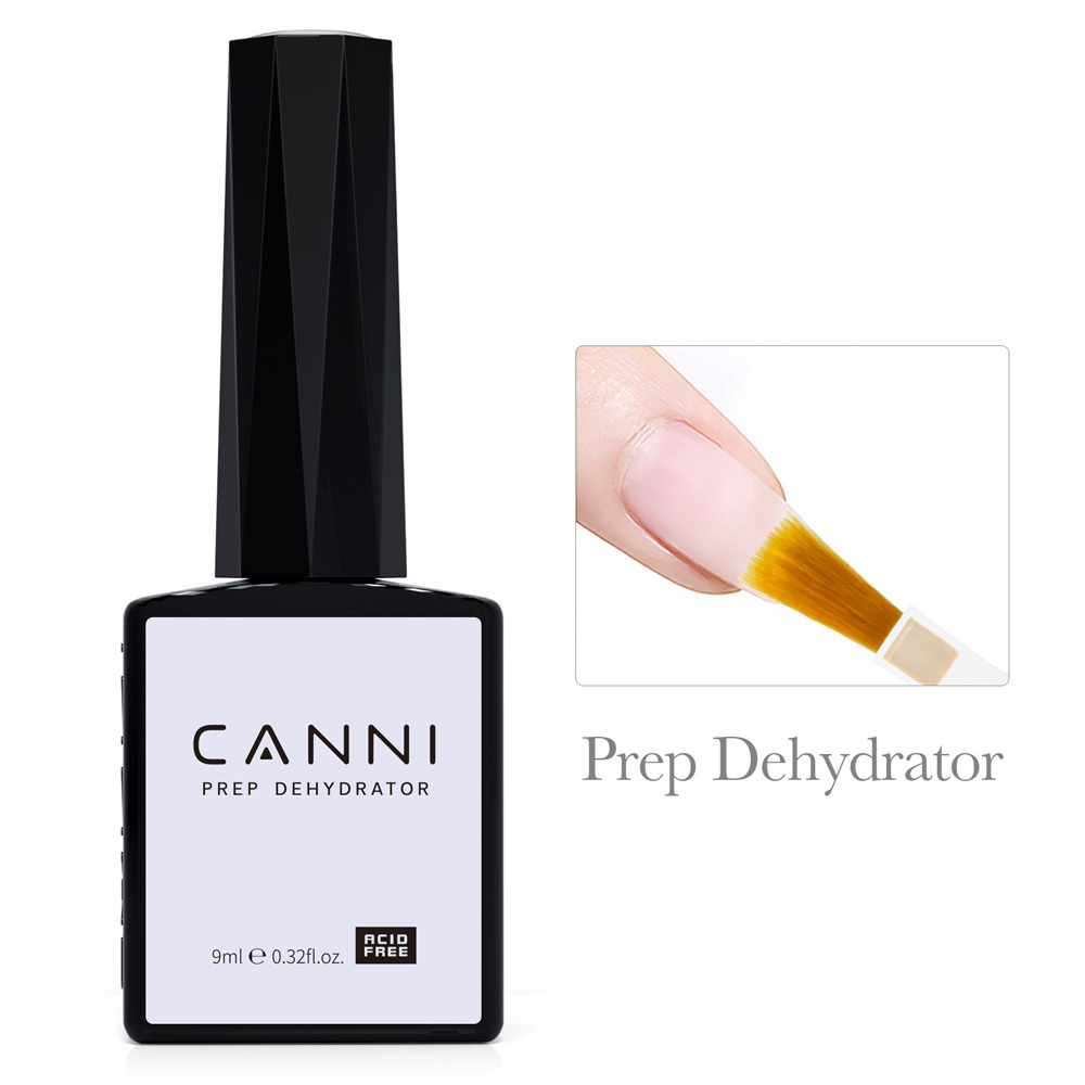 2023 CANNI Factory 9ML hema free Base Reinforce Diamond top coat acid free Primer& dehydrator Velvet matte  nail tips glue