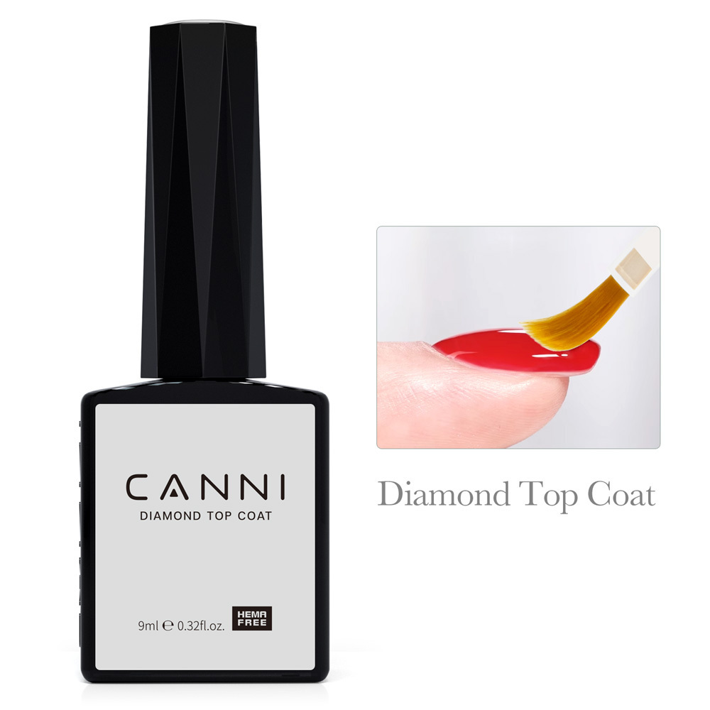 2023 CANNI Factory 9ML hema free Base Reinforce Diamond top coat acid free Primer& dehydrator Velvet matte  nail tips glue