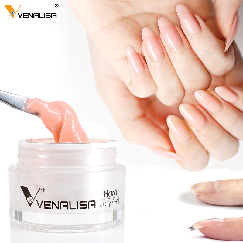 Venalisa 15ml Jelly Extension Nail Gel 24 Color Nail Art Tip Design French Nails Poly Clear Natural Camouflage Color Gel Varnish