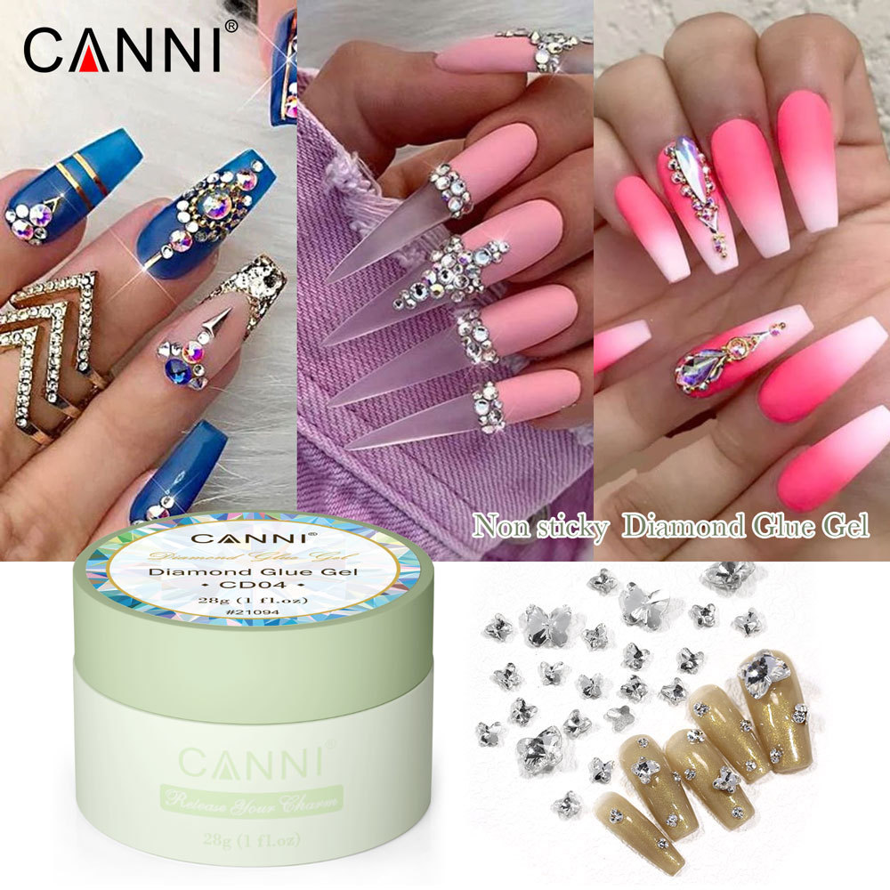 CANNI Super Firm Jelly Non-sticky Diamond Glue Gel Nail Art UV Glue Gel