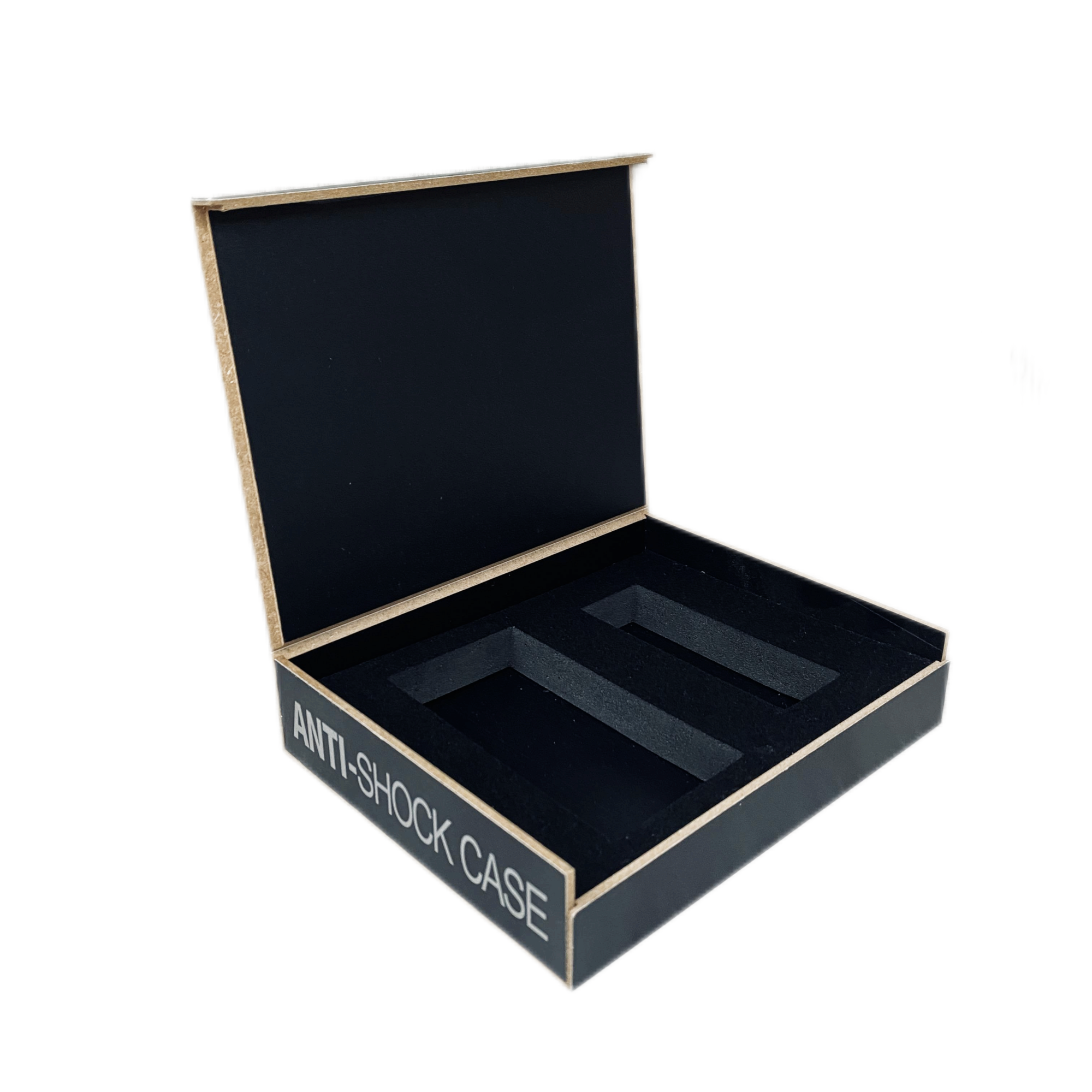 china factory custom size wooden clamshell box luxury  car key 4s shop gift auto parts black box