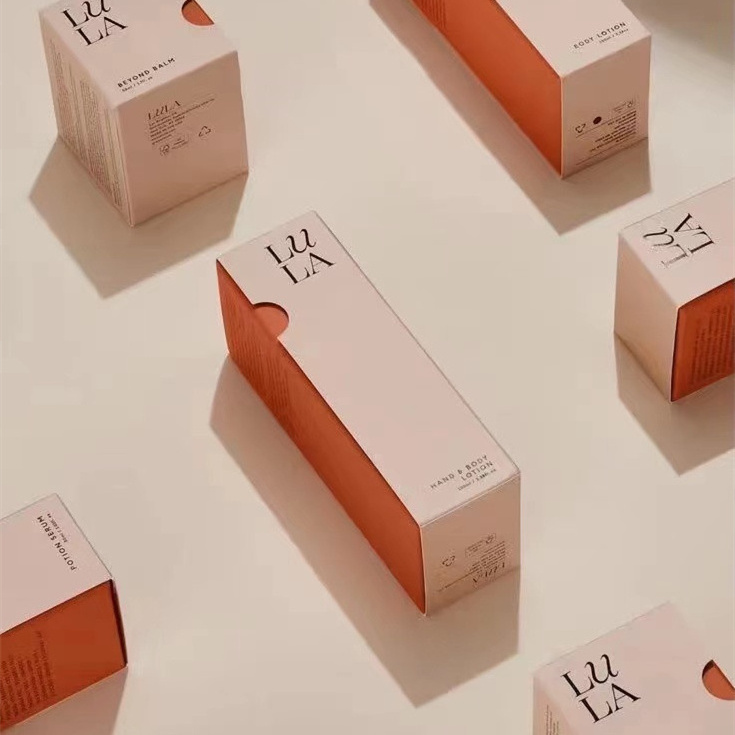 Modern Design Paper Box for Cosmetic Dropper Bottle Essential oil Boxes with Logo skincare box Packaging