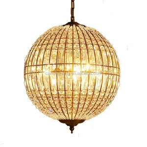 3-light ORB Luxury modern crystal pendant lamp chandelier globe shape lamp