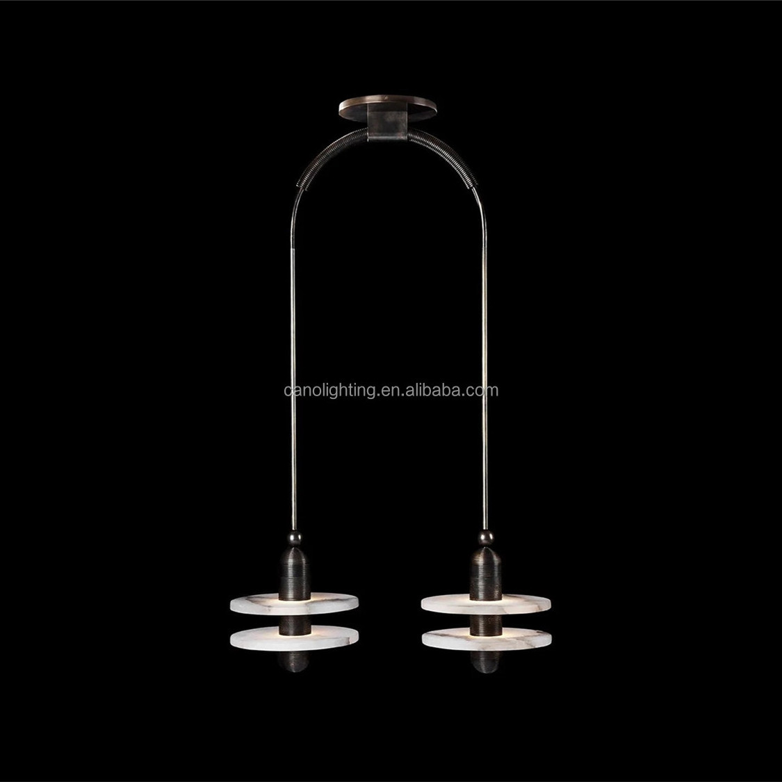 Modern Alabaster Chandelier Lighting Flush Mount Led Ceiling Light Fixture Pendant Lamp for Dining Room Bathroom Bedroom