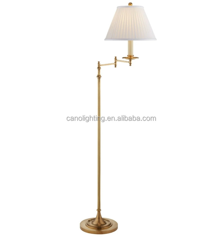 Sofa bedroom living room modern hotel floor lamps Dorchester Swing Arm Floor Lamp