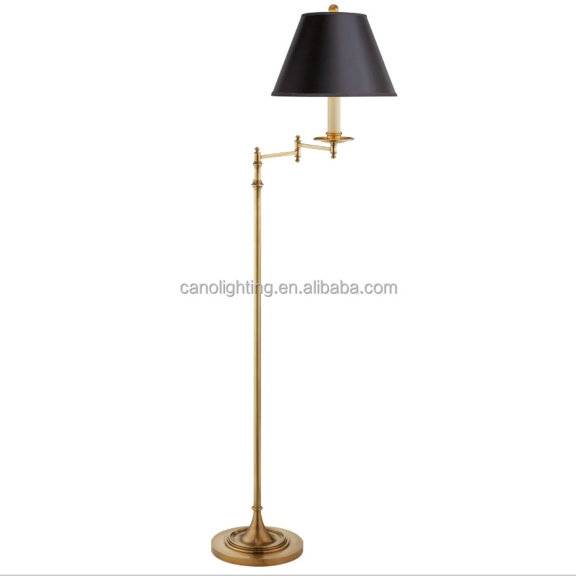 Sofa bedroom living room modern hotel floor lamps Dorchester Swing Arm Floor Lamp