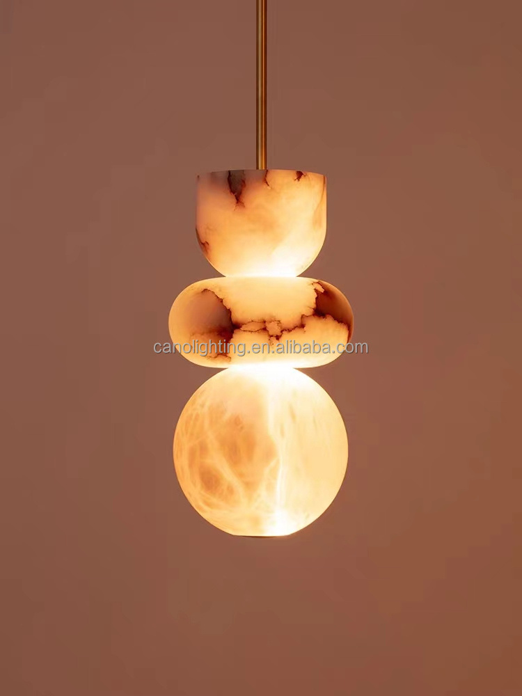 Modern chandeliers 2023 art design alabaster lamps bedroom lamp modern children's chandeliers pendant lights